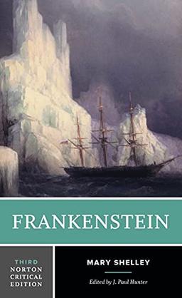 Cover of Frankenstein, translated by Norton Critical (1818 text)