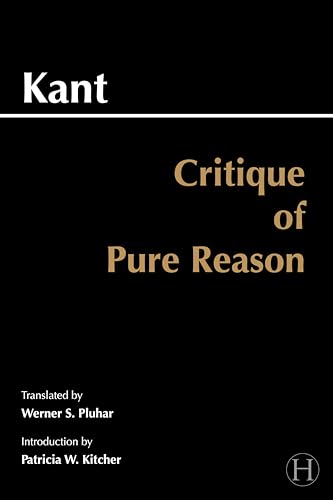 Cover of Critique of Pure Reason, translated by Werner S. Pluhar